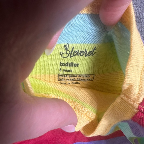 Colorful Striped Kids Matching Set - Picture 2 of 4